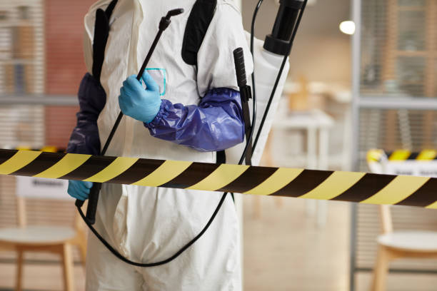 Professional Biohazard Cleanup technician working in Harwich, MA